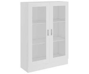 vidaXL Armoire à vitrine Blanc 82,5x30,5x115 cm Bois d'ingénierie