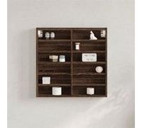 Vidaxl Armoire À Vitrine Chêne Marron 60x8,5x58 Cm Bois D'ingénierie Multicolore