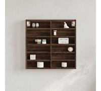 Vidaxl Armoire À Vitrine Chêne Marron 60x8,5x58 Cm Bois D'ingénierie Multicolore