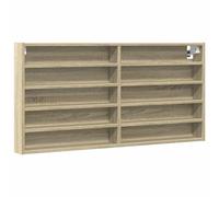 vidaXL Armoire vitrine Chêne Sonoma 100x8,5x50 cm bois d'ingénierie Multicolore