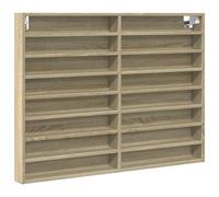 vidaXL Armoire murale à vitrine chêne sonoma 100×8,5×75 cm bois d'ingénierie 847935