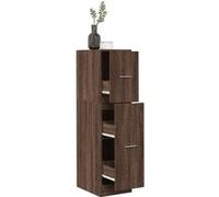 Armoire apothicaire chêne marron 30x41x118 cm bois d'ingénierie855166