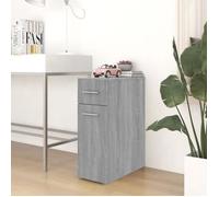 Vidaxl Armoire Apothicaire Sonoma Gris 20x45,5x60 Cm Bois D'ingénierie Multicolore
