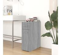 Vidaxl Armoire Apothicaire Sonoma Gris 20x45,5x60 Cm Bois D'ingénierie Multicolore