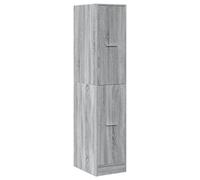 vidaXL Armoire apothicaire sonoma gris 30x41x144,5cm bois d'ingénierie, coffre d'apothicaire, meuble d'apothicaire, coffre à 855174