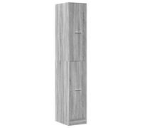 vidaXL Armoire apothicaire Sonoma Gris 30x41x174,5cm Bois d'ingénierie, Coffre d'apothicaire, Meuble d'apothicaire, Coffre à tiroirs d'apothicaire