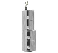 Vidaxl Armoire Apothicaire Sonoma Gris 30x41x174,5cm Bois D'ingénierie Multicolore