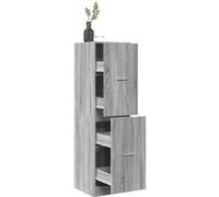 vidaXL Armoire apothicaire Sonoma Gris – Bois d'ingénierie 40×41×144,5 cm