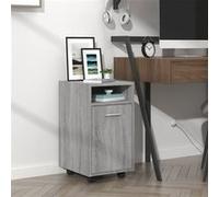 vidaXL Armoire appoint à roues Sonoma gris 33x38x60 cm815853 Gris G