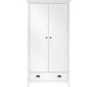 vidaXL Armoire avec 2 portes Hill blanc 89x50x170 cm pin