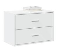 vidaXL Armoire avec 2 tiroirs blanc 60x31x40 cm bois d'ingénierie, armoire de rangement, buffet, armoire buffet, armoire 858821