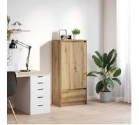 vidaXL Armoire avec tiroir chêne artisanal 55,5x34x119,5 cm, armoire de rangement, buffet haut, armoire de rangement haute, 861651