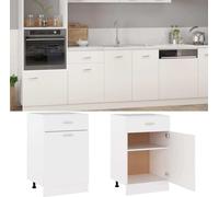 vidaXL Armoire basse à tiroirs Lyon blanc 50x46x81,5 cm Bois composite