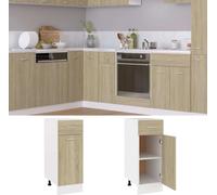 vidaXL Armoire basse à tiroirs Lyon Chêne Sonoma 30x46x81,5 cm Matériau dérivé du bois