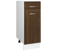vidaXL Armoire basse avec tiroir Lyon brun imitation chêne 30x46x81,5 cm