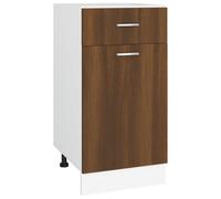 vidaXL Armoire basse avec tiroir Lyon brun imitation chêne 40x46x81,5 cm