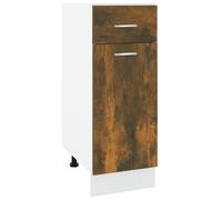 vidaXL Armoire basse avec tiroir Lyon chêne fumé 30x46x81,5 cm