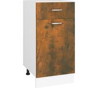vidaXL Armoire basse avec tiroir Lyon chêne fumé 40x46x81,5 cm
