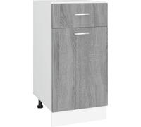 vidaXL Armoire basse avec tiroir Lyon Gris Sonoma 40x46x81,5 cm
