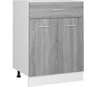 vidaXL Armoire basse avec tiroir Lyon Gris Sonoma 60x46x81,5 cm