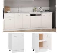 vidaXL Armoire basse Lyon blanc 60x46x81,5 cm Bois composite