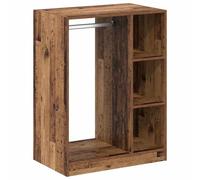 vidaXL Armoire Bois Ancien 77 x 48 x 102 cm Bois d'ingénierie, Solutions de Rangement pour la Chambre : Armoire Moderne, Organisateur de Placard Minimaliste, Un Vrai Gain de Place !
