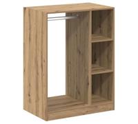 vidaXL Armoire chêne Artisanal 77 x 48 x 102 cm Bois d'ingénierie, Solutions de Rangement pour la Chambre : Armoire Moderne, Organisateur de Placard Minimaliste, Un Vrai Gain de Place !
