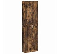 vidaXL Armoire Chêne fumé 55 x 25 x 189 cm Bois d'ingénierie, Armoire Moderne, unité rectangulaire, Beaucoup d'espace pour Vos vêtements, organise Contemporain