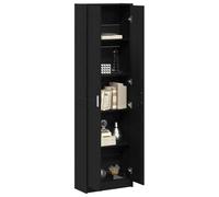 Armoire en Chêne Noir 55x25x189 cm Bois d Ingénierie