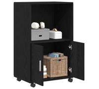 vidaXL Armoire Chêne Noir 55 x 40 x 82 cm | Optimise les coins un peu laissés de côté pour mieux ranger, Parfait pour cacher toutes sortes de trucs,