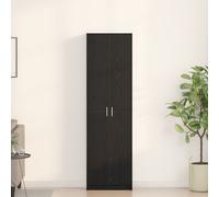 Vidaxl Armoire Chêne Noir 55x25x189 Cm Bois D'ingénierie Noir