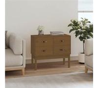 vidaXL Armoire console Marron miel 90x40x78 cm Bois de pin solide