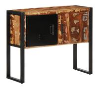 Vidaxl Armoire Console Multicolore 90x35x75cm Bois Massif Récupération Marron