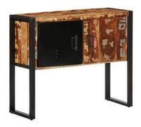 vidaXL Armoire console multicolore 90x35x75cm bois massif récupération, table, table d'appoint, table de couloir, table 4013572 Marron G