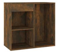 vidaXL Armoire cosmétique chêne fumé 80x40x75 cm bois composite