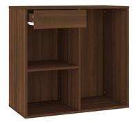 vidaXL Armoire cosmétique Chêne marron 80x40x75 cm Bois d'ingénierie