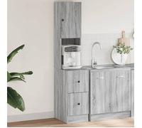 vidaXL Armoire cuisine sonoma gris 35x50x180 cm bois d’ingénierie, placard de cuisine, unité de cuisinette, armoire de 840763