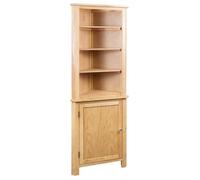 vidaXL Armoire d'angle 247042 en bois de chêne massif 59x36x180 cm