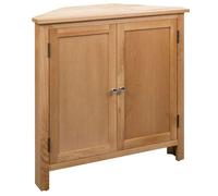 Armoire d angle 80x33,5x78 cm Bois de chêne massif Brun G
