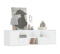 vidaXL Armoire d'angle blanc 160x40x45 cm bois d¿ingénierie
