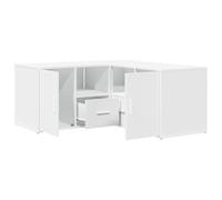 vidaXL Armoire d'angle Blanc 160x40x45 cm Bois d’ingénierie