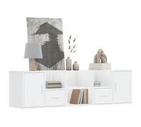 Vidaxl Armoire D'angle Blanc 160x40x45 Cm Bois D¿Ingénierie Blanc