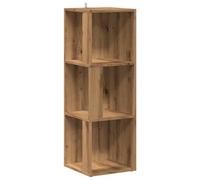 vidaXL Armoire d'angle chêne Artisanal 33x33x100 cm Bois d'ingénierie, étagère d'angle, bibliothèque, vitrine, étagère à Livres, Armoire