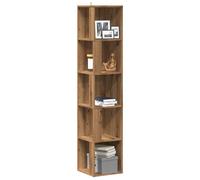 Vidaxl Armoire D'angle Chêne Artisanal 33x33x165 Cm Bois D'ingénierie Marron