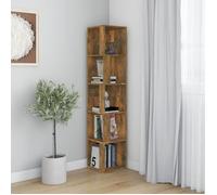 vidaXL Armoire d'angle Chêne fumé 33x33x164,5 cm Bois d'ingénierie 816026