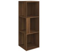Vidaxl Armoire D'angle Chêne Marron 33x33x100 Cm Bois D'ingénierie Marron