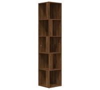 Vidaxl Armoire D'angle Chêne Marron 33x33x164,5 Cm Bois D'ingénierie Multicolore