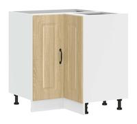 Vidaxl Armoire D'angle De Cuisine Kalmar Chêne Sonoma Bois Ingénierie Marron