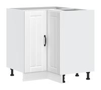 vidaXL Armoire d'angle de Cuisine Lucca Blanc Bois d'ingénierie