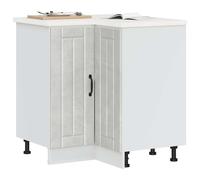 vidaXL Armoire d'angle de Cuisine Lucca Gris béton Bois d'ingénierie
